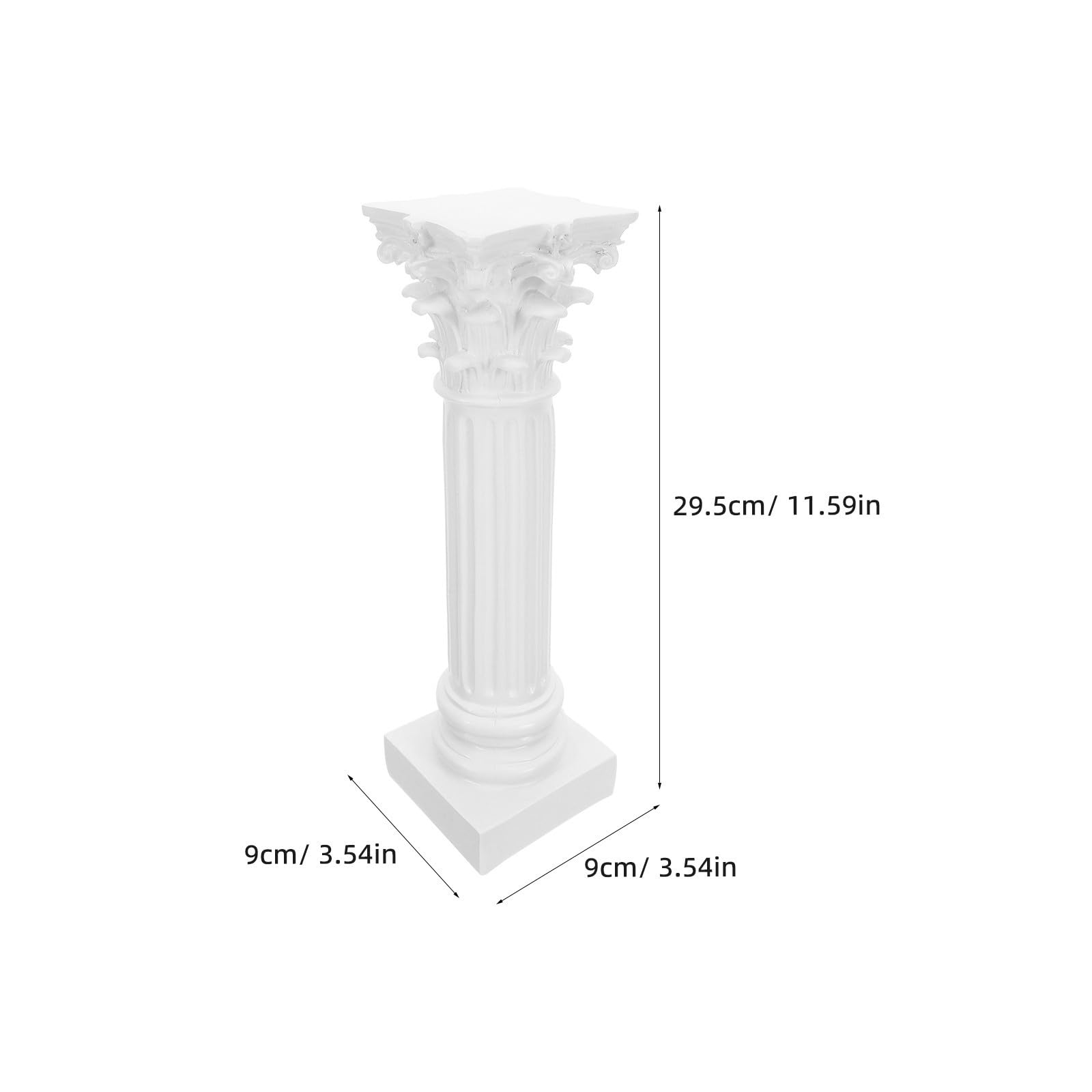 Gadpiparty Weiße Römische Säule aus Kunstharz mit Klassischer Eleganz Vielseitig Einsetzbar als Hochzeitssäulendekoration und Fotorequisite für Stilvolle Feierlichkeiten