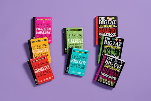 Big Fat High School Algebra 1 Workbook: 400+ Algebra 1 Practice Exercises (The Big Fat Notebooks)