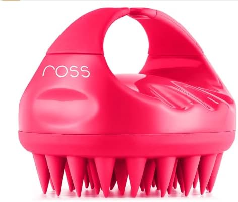 فرشاة شامبو لتدليك فروة الراس بشعيرات من السيليكون الناعم من روس