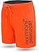 Produktbild normani Herren Badehose Nio - schnelltrocknende Badeshort aus Nylon mit Reißverschlusstasche (Gr.S-XXL) Farbe Orange Größe M