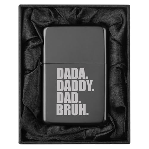 Encendedor negro en caja de regalo con forro de seda