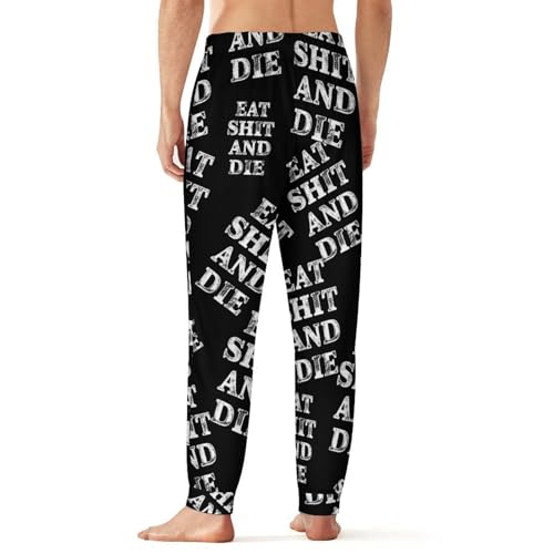 Eat Shit And Die Men's Pajama Pants Lounge Pant Sleepwear PJ Bottoms2