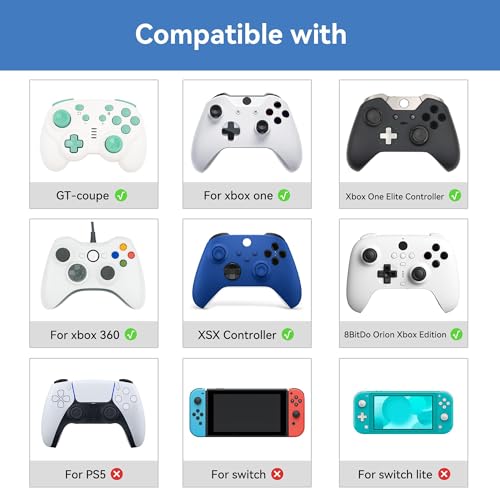 Image of GeekShare Thumb Grip Caps for Xbox One Controller,Anti-Slip Joystick Cover Set Silicone Thumbstick Caps Compatible with Xbox Series X - 4PCS - Starry Sky