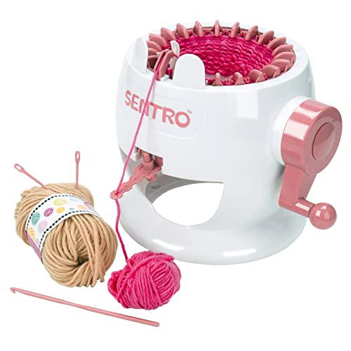 Knitting Machine, Knitting Machine 22 Needles, Knitting Looms & Board,Knitting Board Rotary Double Knitting Loom Set Adult/Child DIY Knitted Scarf hat Socks etc. (22)