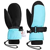 fäustlinge skitour 【3M Thermobaumwoll & Wasserdicht und atmungsaktiv】Die Handschuhe hat eine wasserdichte Schicht aus TPU-Material, um das Eindringen von Schneewasser zu verhindern. Es ist atmungsaktiv und kann den Schweiß sehr gut ableiten. Im Vergleich zu normaler ist 3M Thinsulate viel wärmer und leichter.