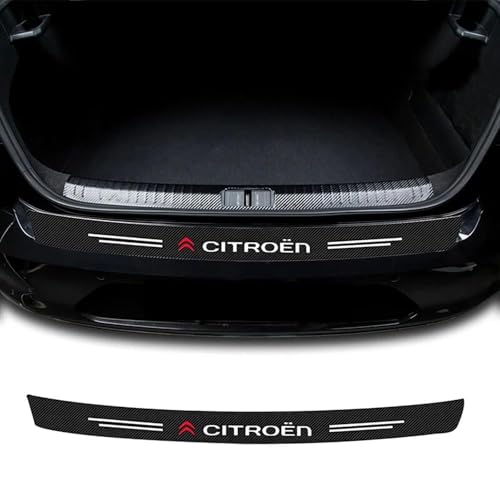 MYYULONG Fibre Carbone Protection de Pare-Chocs Autocollants pour Citroen Jumper 2006-2024, Protection Seuil de Coffre Anti-Rayures Seuil de Chargement Accessoires