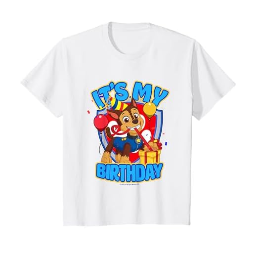 Niños PAW Patrol Cumpleaños It's My Birthday Cute Chase Logo Camiseta