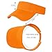 Marrywindix 1 Piece of Orange Sport Wear Athletic Visor Sun Sports Visor Hat Visor Adjustable Cap for Women and Men (One Size)