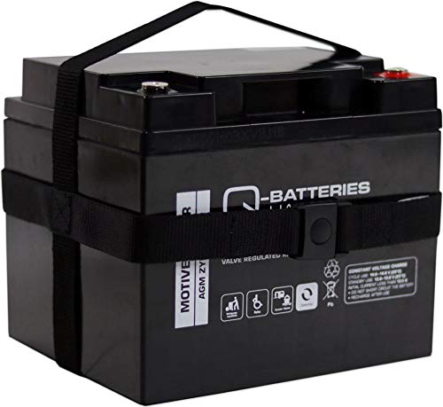 Q-Batteries 12LC-75 - Batería de Plomo AGM (12 V, 77 Ah, con Correa) Cover