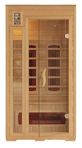 GARDENho.me Infrarotkabine Nova Wärmekabine Infrarotkabine Canadian Hemlock Holz