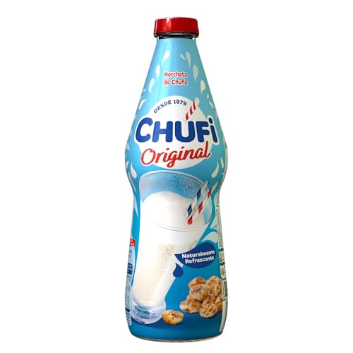 Chufi - Horchata Original, 100% Vegetal, Sin Lactosa, Sin Gluten, Sin Alérgenos - 1L