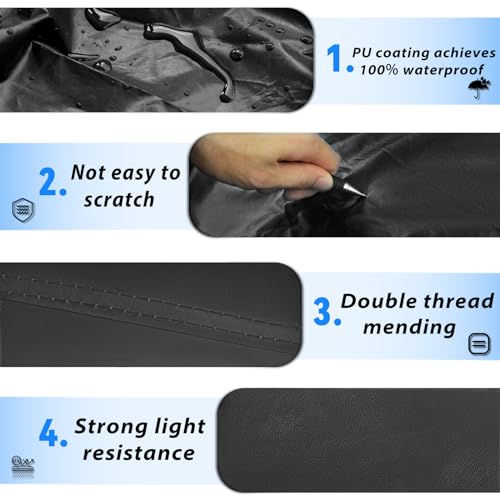 Image of Waterproof Car Cover for Dodge Challenger Ultra Light Easy to Install All-Weather Protection,with Zipper Door