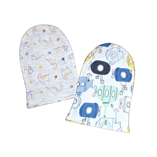 Image of VParents Cotton Baby Boys and Girls Reversible Monkey Cap -muticolour