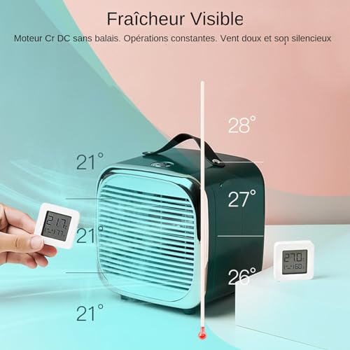 Petit ventilateur pour chambre à coucher et dortoir portable - 5