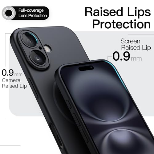 Image of JETech Magnetic Slim Case for iPhone 16, Black