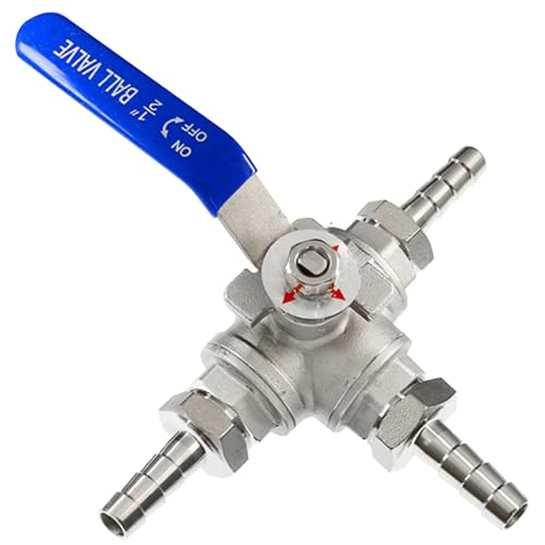 Vanne 3 voies en T en acier inoxydable anti fuite pour système eau