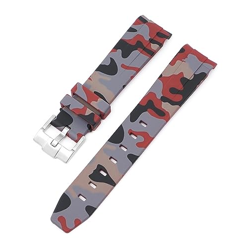 Bracelet montre caoutchouc fluor 20mm vert pour Rolex Submariner