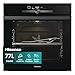 Hisense BI350BGPZ, Forno da incasso, Funzione pizza 3:30 min a 350°, teglia antiaderente e paletta inclusi, Display digital, 77 l, 23 funzioni, guide telescopiche, pirolisi, nero, Forno Pizza immagine