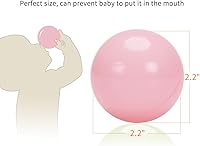 Vista 3 de PlayMaty Pelotas coloridas de plástico oceánico de 2.1 pulgadas, a prueba de aplastamiento, bolas de estrés para niños, pelota de piscina, casa