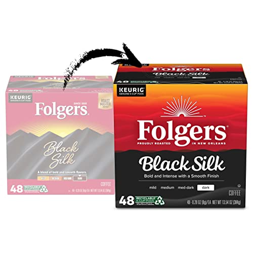 Folgers Black Silk Dark Roast Coffee, 192 Keurig K-Cup Pods #TOP1