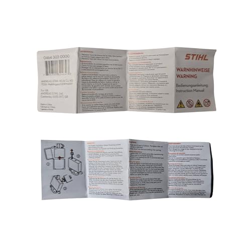 Stihl Sturmfeuerzeug Gravur Feuerzeug Chrom Gebürstet Klappbar Nachfüllbar