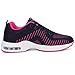FLARUT Running Shoes Womens Lightweight Fashion Soprt Sneakers Casual Walking Athletic Non Slip(Pink & Navy Blue-c, EU37)