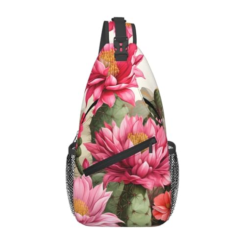 Bolso tipo bandolera Desert Cactus Flower unisex ligero para viajes miniatura 1