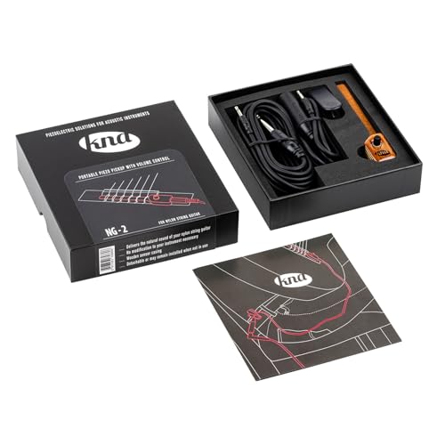 KNA Pickups Captador de guitarra portátil Piezo de nylon com controle de volume (NG-2)