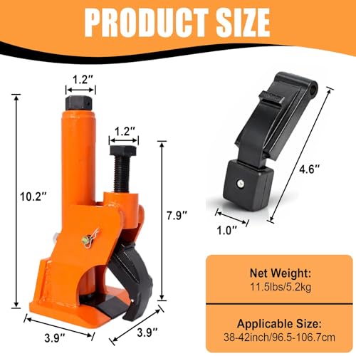 Hoqqf Manual Tire Bead Breaker Tool for Tire Removal, 38"-42" Tire Removal Tool Manual Tire Changer Machine Tire Changing Tool Tire Repair Tools with Replacement for Atvs, Utvs(Orange) by Hoqqf - Image 2