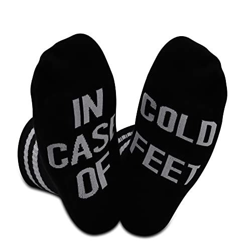 2PAIRS Groom Socks In Case Of Cold Feet Wedding Day Gift Socks Gift From Bride