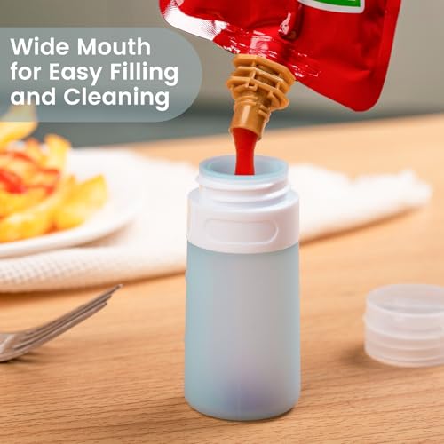 Mini bouteilles à condiments en silicone pour vinaigrette à emporter - 2