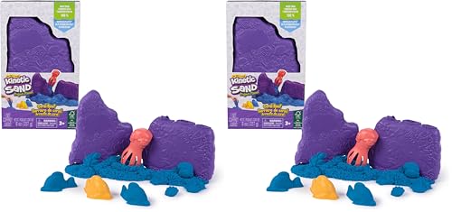 Kinetic Sand - KIT ARENA MÁGICA ARRECIFE DE CORAL - 227 g de arena mágica azul + herramientas - Juegos Infantiles - 6069783 - Manualidades niños - Juguetes Niños 3 Años + (Paquete de 2)