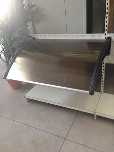 Pensilina Esterna In Policarbonato Alveolare 5mm - Modulabile, Dimensioni 100x150 Cm, Struttura In Alluminio, Facile Montaggio