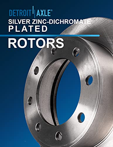 Image of Detroit Axle - Front Brake Kit for 2003-2008 Dodge Ram 2500 3500, 2005-2008 4000, Disc Rotors Ceramic Brakes Pads 2004 2006-07 Replacement: 13.91 inch Rotor