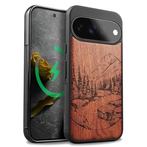 Étui pour Pixel 11 Carveit Rosé Paysage Naturel Sauvage Magsafe Antichoc