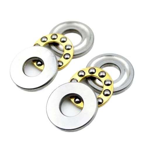 2pcs Mini Thrust Ball Bearing F2-6M F2.5-6M F3-8M F5-10M F6-12M F7-15M F8-16M F10-18M F12-21M Miniature Axial Ball Bearings(F2.5