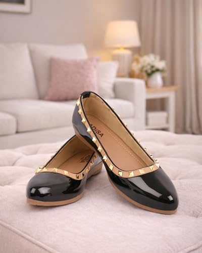 Image of Women Girls Slip On Ballet Flats