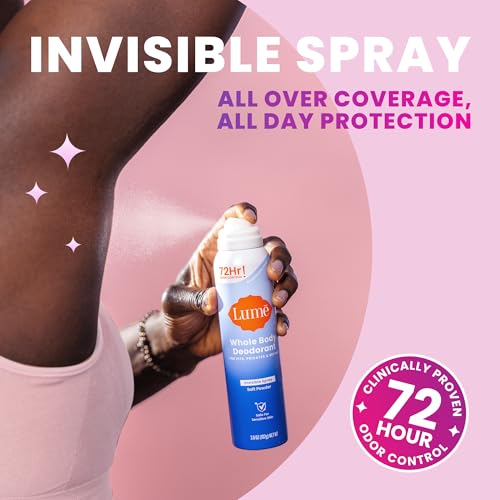 Image of Lume Whole Body Deodorant Spray Aluminum Free - 3.6 oz (Clean Tangerine)