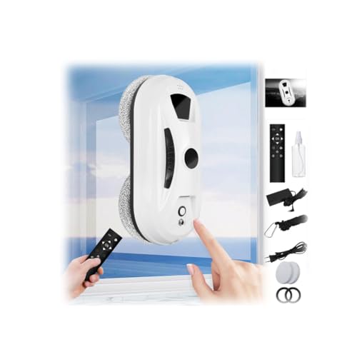Image of Automatic Window Cleaning Robot - Robot Window Cleaner for Inside Outside,Remote Control Dual Direction Auto-Spray Smart Windows Cleaner for High-Rise Windows, Glass,Door, for All Smooth Surfaces