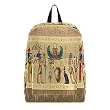 Größe: 32*13*42 cm Linomo Uralt Ägyptisch Ägypten Leichter Rucksack Daypacks Schultertasche Büchertasche Laptop Reisen Schulrucksack für Damen Herren Kinder Mädchen Jungen Teenager