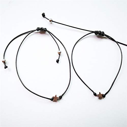 YONYou Pinky Promise Bracelets for Couples Best Friend Long Distance Relationship Matching Friendship Bracelets Adjustable Waterproof Bracelets Anklets2