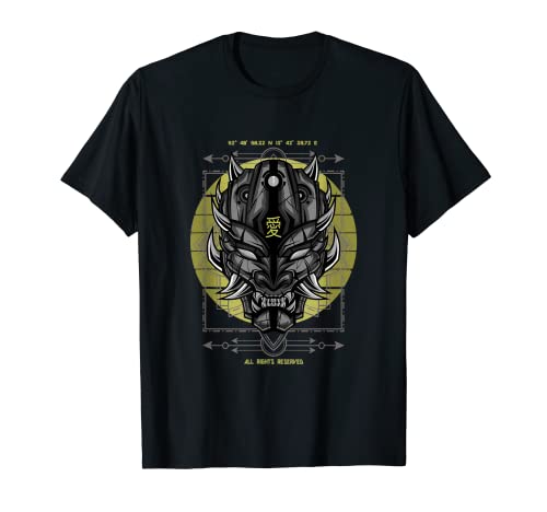 Demon Gesicht Stärke Kraft Gefahr Vintage T-Shirt