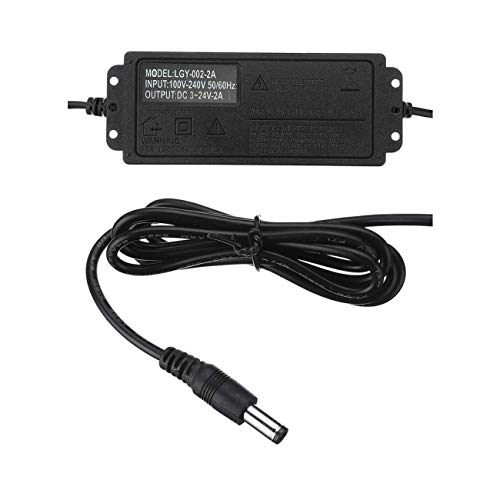 Usmile FIVE-729 Adjustable Ac/Dc Switching Power Adapter Variable Voltage Dc5525 Power Supply 4-24V 4V 9V 12V 14V 15V 18V 24V 2A 48W Speed Control Volt thumb #5