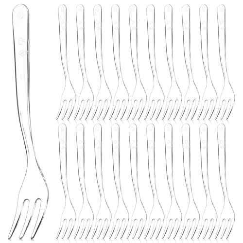 500 Count Plastic Forks Heavy Duty, Clear Disposable Plastic Forks, Premium Disposable Fork Bulk PP Utensils for Parties, Picnics and Everyday Use