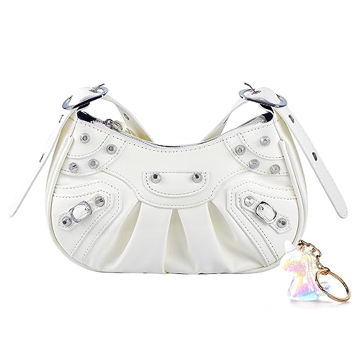 IwIeIaIrI Shoulder Bags for Women Punk Style - Leather Retro Crossbody Bag With Coin Purse