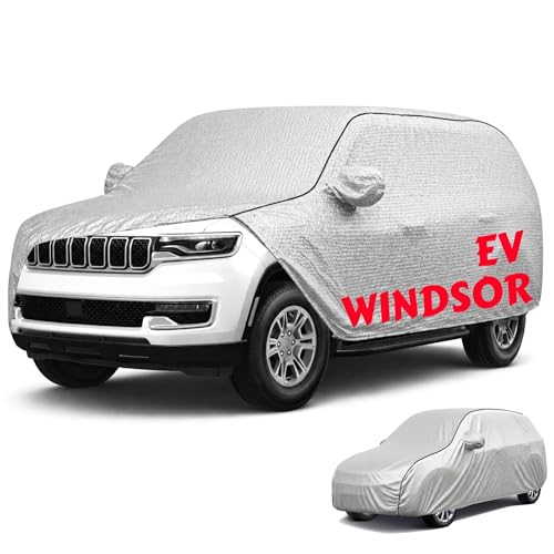Image of Perfect Waterproof Car Cover Custom fit for MG Windsor EV Cover (All Models & Varrient) 2021-2026 | 6 Layers All Weather Waterproof Sun Rain UV Dust Protection Outdoor Indoor Full Car Covers - Silver