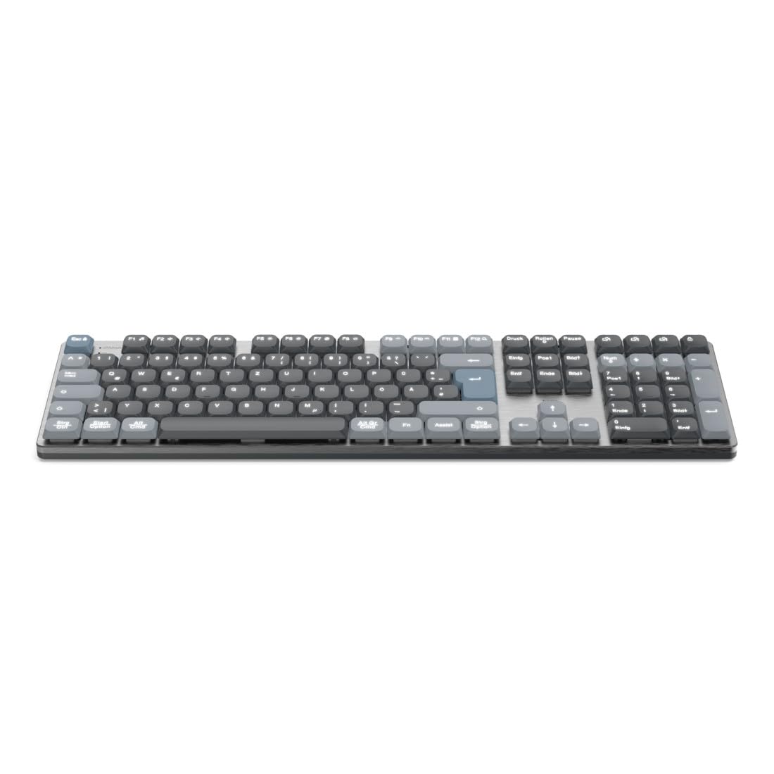 Hama mechanische Tastatur kabellos (Multi-Device 1x Funk, 2x Bluetooth für PC, Laptop, Tablet, Gaming Tastatur, Low Profile, lineare Switches, verstellbare Tippwinkel, dimmbar, QWERTZ DE) schwarz