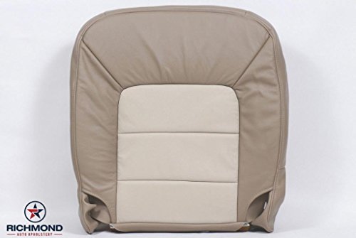 Richmond Auto Upholstery (Compatible With 2005 Ford Expedition- Driver Side Complete Replacement Leather Seat Cover, 2-Tone Tan #TOP18