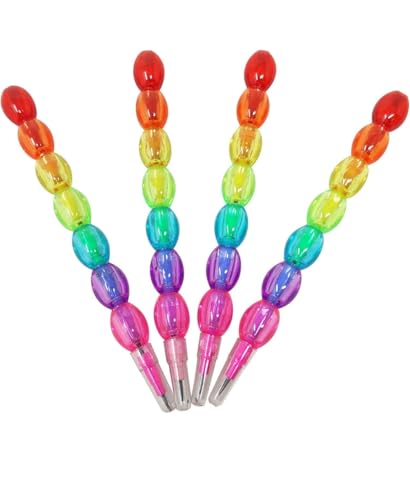 Image of Moti Pencil (8 PCS) Moti Pearl Stacking Non Sharpening Pencil, Beautiful Design, Long Lasting, Kids, Birthday, Return Gift(HFE8)