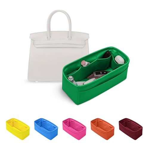 KINGS IN BAG Satin Purse Organizer for Birkin 40, Bambou